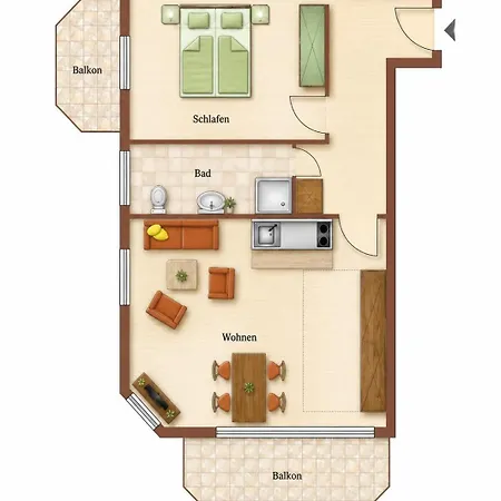 Apartamento Haus Dünenglück Whg. 23, Teilseesicht Cuxhaven