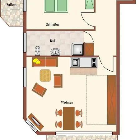 Haus Duenenglueck Whg. 23, Teilseesicht *